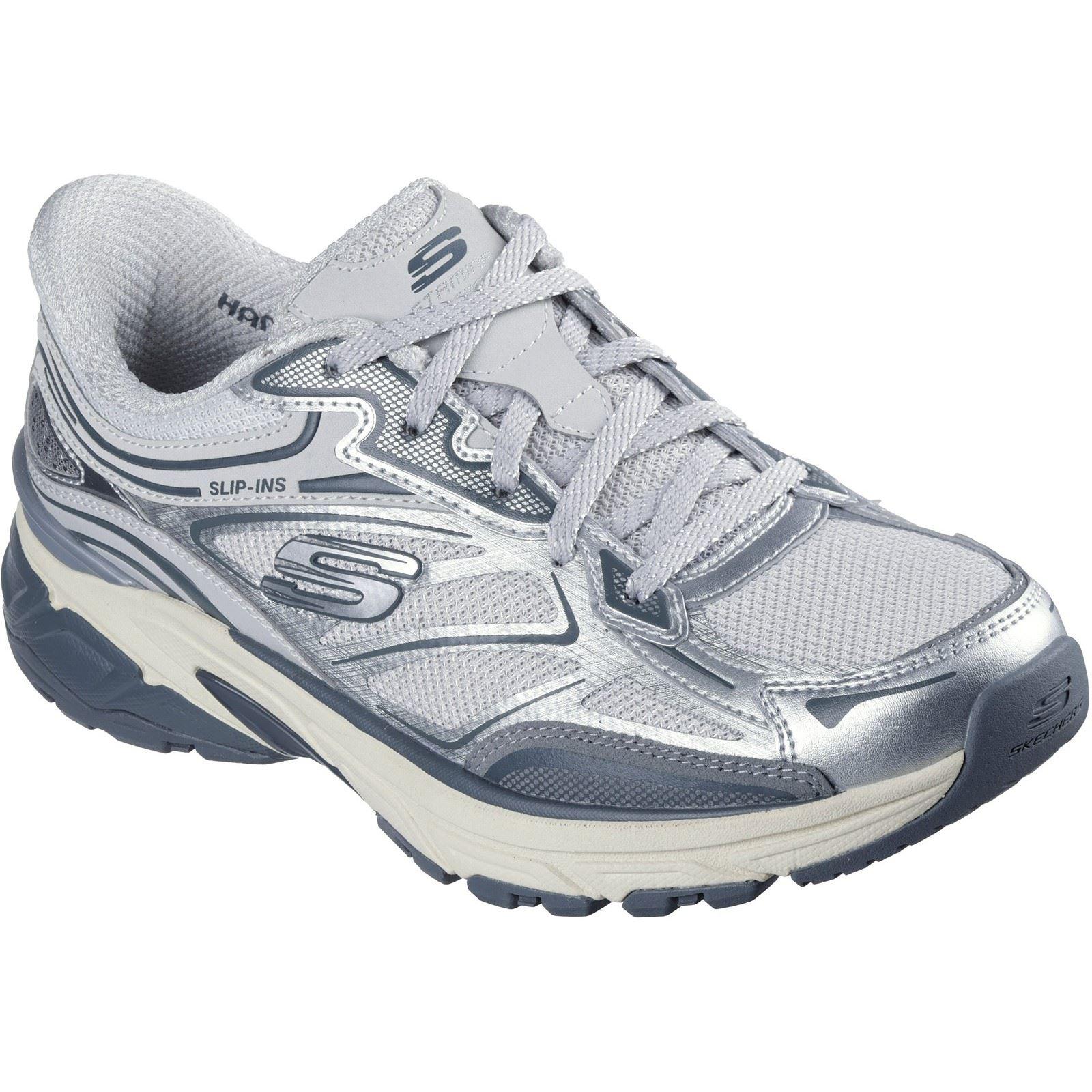 Skechers Stamina Sport Damen Silberne Sneaker