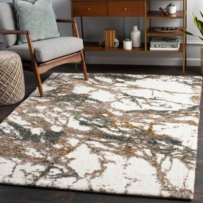 Livabliss Taryn Abstract Splatter Pattern Shag Area Rug