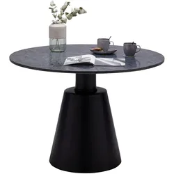 Esstisch Nero in Schwarz/Grau aus Mangoholz