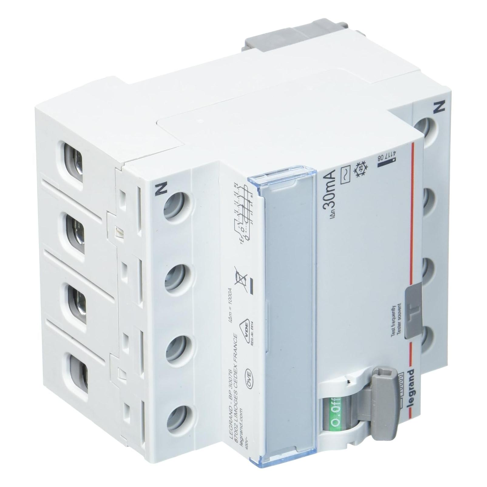 Legrand FI-SCHALTER 40A 4P 30MA AC (411708 TX3) (411708)