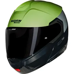 Nolan N90-3 Verniciatura Speciale 341, Klapphelm - Schwarz/Hellgrün/Hellgrau - M