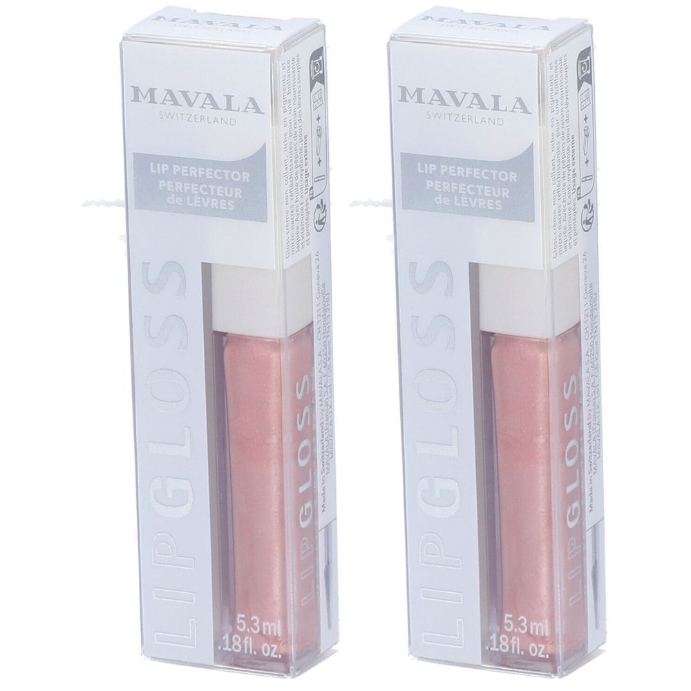 Mavala LIP Gloss Mirabelle 6ML x2 2x6 ml Lippenstift