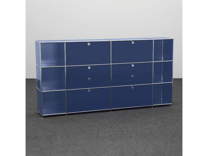 Highboard System4 228.0 x 40.0 cm, Blau, Neu - Ideal für zeitloses Design