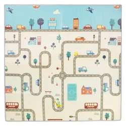 Chipolino, Spielteppich + Spielmatte, Spielstadt Spielmatte (142 x 142 cm)