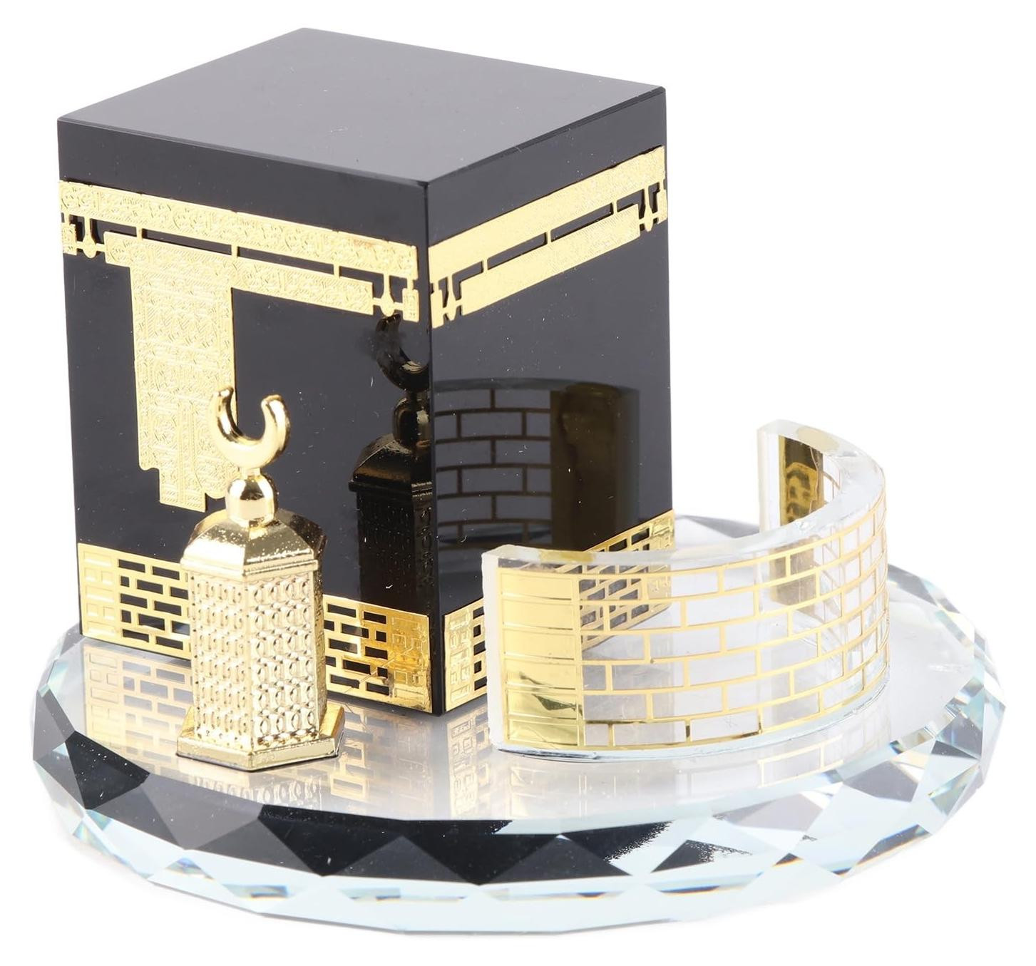 Solidchoice Miniatuur Kaaba Klok van Kristal voor op tafel