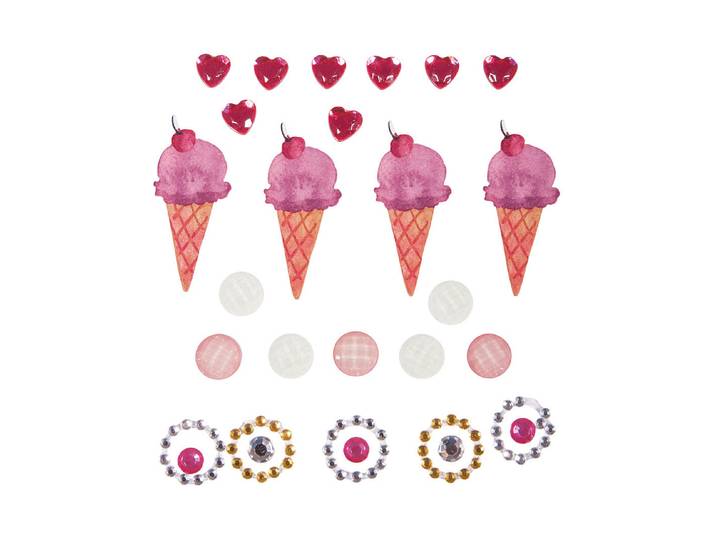 Rayher Deko-Sticker Eis 24 Stück