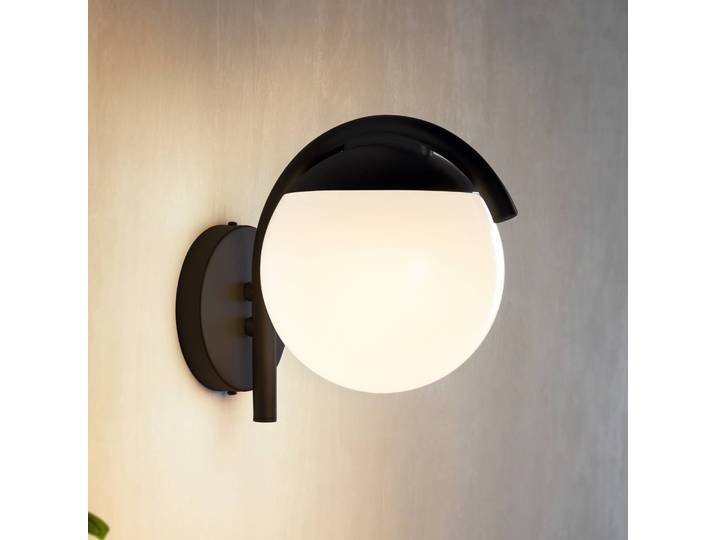 EGLO Aussenwandleuchte Prata Vecchia, schwarz, Metall, Modern, Wandleuchte außen
