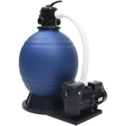 vidaXL, Pool Filter + Pool Pumpe, Filtr piaskowy z zaworem 7-drożnym i pompą 1000 W