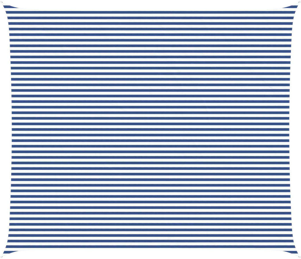 Vidaxl Sunshade Sail Canopy Screen Balcony Awning Canopy HDPE Rectangular White/Blue 700cm W x 600cm L
