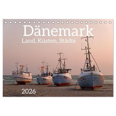 Dänemark - Land, Küsten, Städte (Tischkalender 2026 DIN A5 quer), CALVENDO Monatskalender