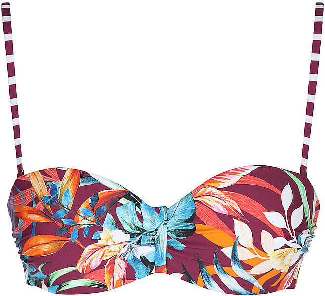 VENICE BEACH Damen Bikinioberteil Bandeau dunkelrot   36B W