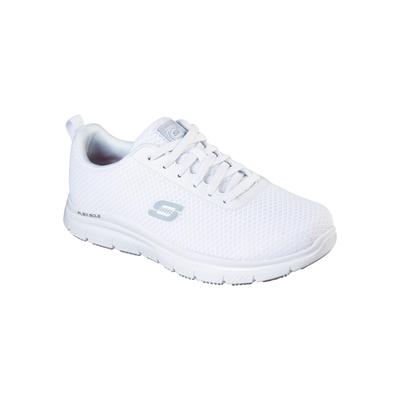 Berufsschuh SKECHERS "FlexAdantage SR" Gr. 43, weiß, 43, Obermaterial: 100% sonstige Fasern AF., Schuhe