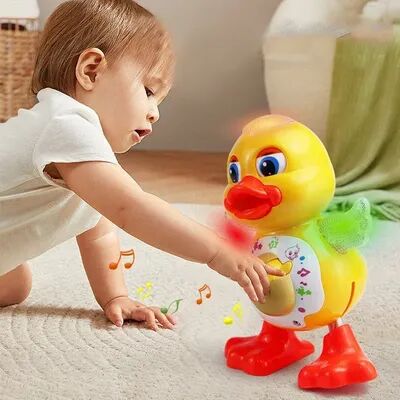 Tiny Tots Teens Trends Interactive Dancing Duck Toy, Flashing Lights, Music & Motor Skill Development For Toddlers Interactive Dancing Duck Toy, Flashing Lights, Music & Motor Skill Development For Toddlers
