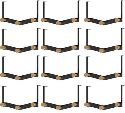 ​YBM Home Black Wooden Over the Door Hanger Hooks