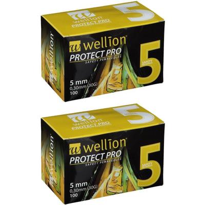 Wellion Protect PRO Sicherh.Pen-Nadeln 30 G 5 mm 2x 2x100 St Kanüle