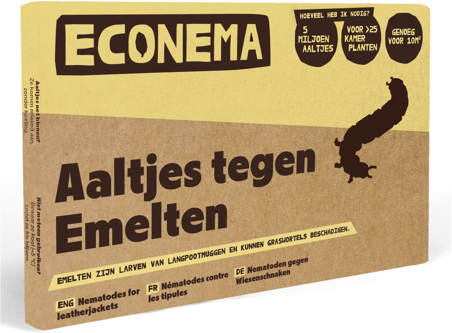 Aaltjes tegen Emelten – 20 m² – Bestrijding van kale en gele plekken in je gazon