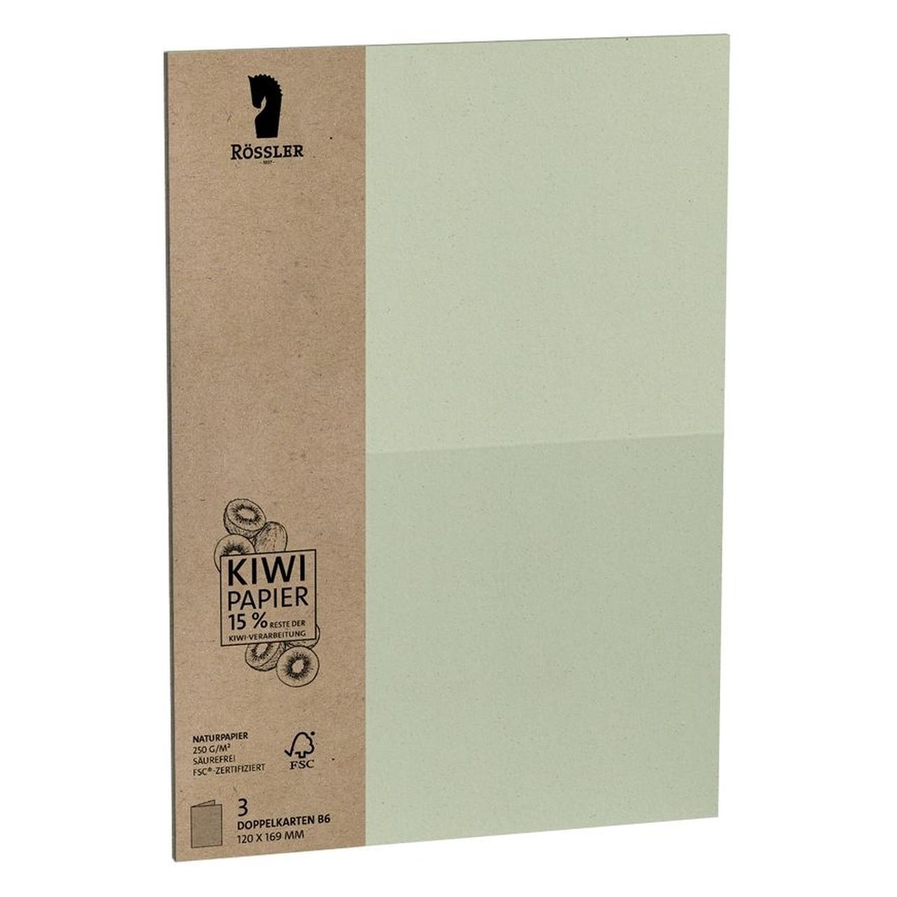 Rössler Briefkarte Terra 3ST kiwi (3 Stk.) (1144072637)