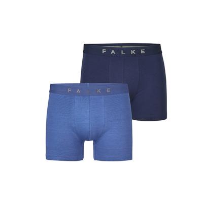 Boxer FALKE "Daily Comfort", Herren, Gr. XL, 2 Stk., blau (sortiment (0080)), Unterhosen