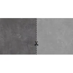 ceramicvision Athena Beton Outdoor Anthrazit 40x40x2 cm Terrassenplatte Schnittmuster Matt Strukturiert Naturale