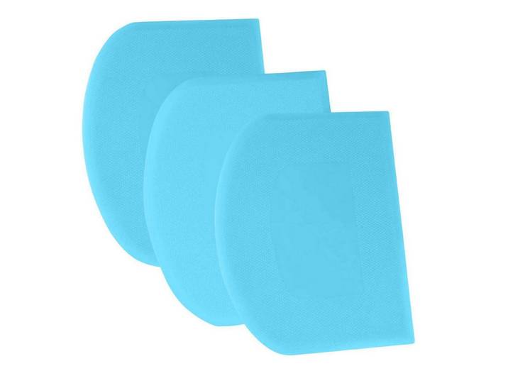 LuxusKollektion Teigschaber Teigschaber Set Kunststoff Rein Blau 24x15.5cm