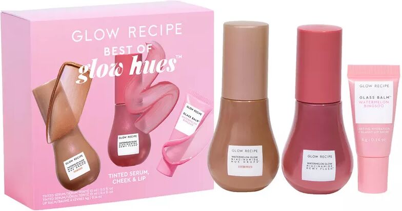 Glow Recipe - Best of Glow Hues – Geschenkset mit getöntem Serum für Teint, Wangen & Lippen, Set, Fantasie