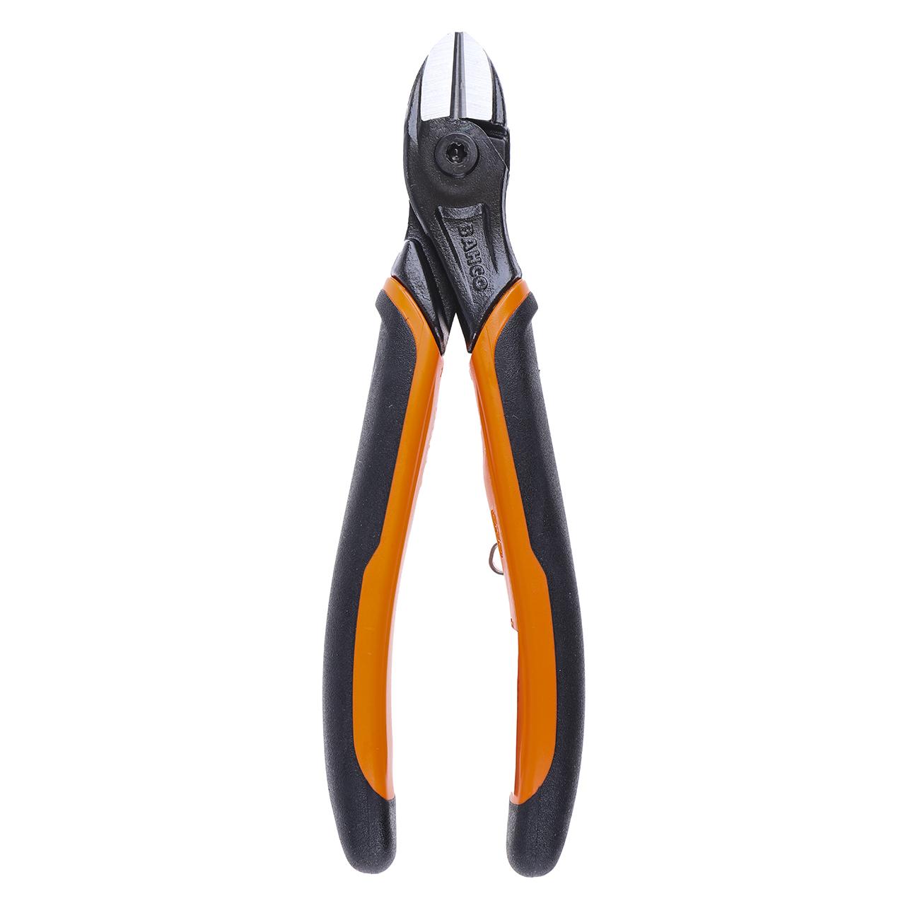 Bahco ERGO Seitenschneider mit selbstöffnendem Zwei-Komponenten-Griff, phosphatiert, 160 mm, Industrieve (160 mm) (2128G-160IP)