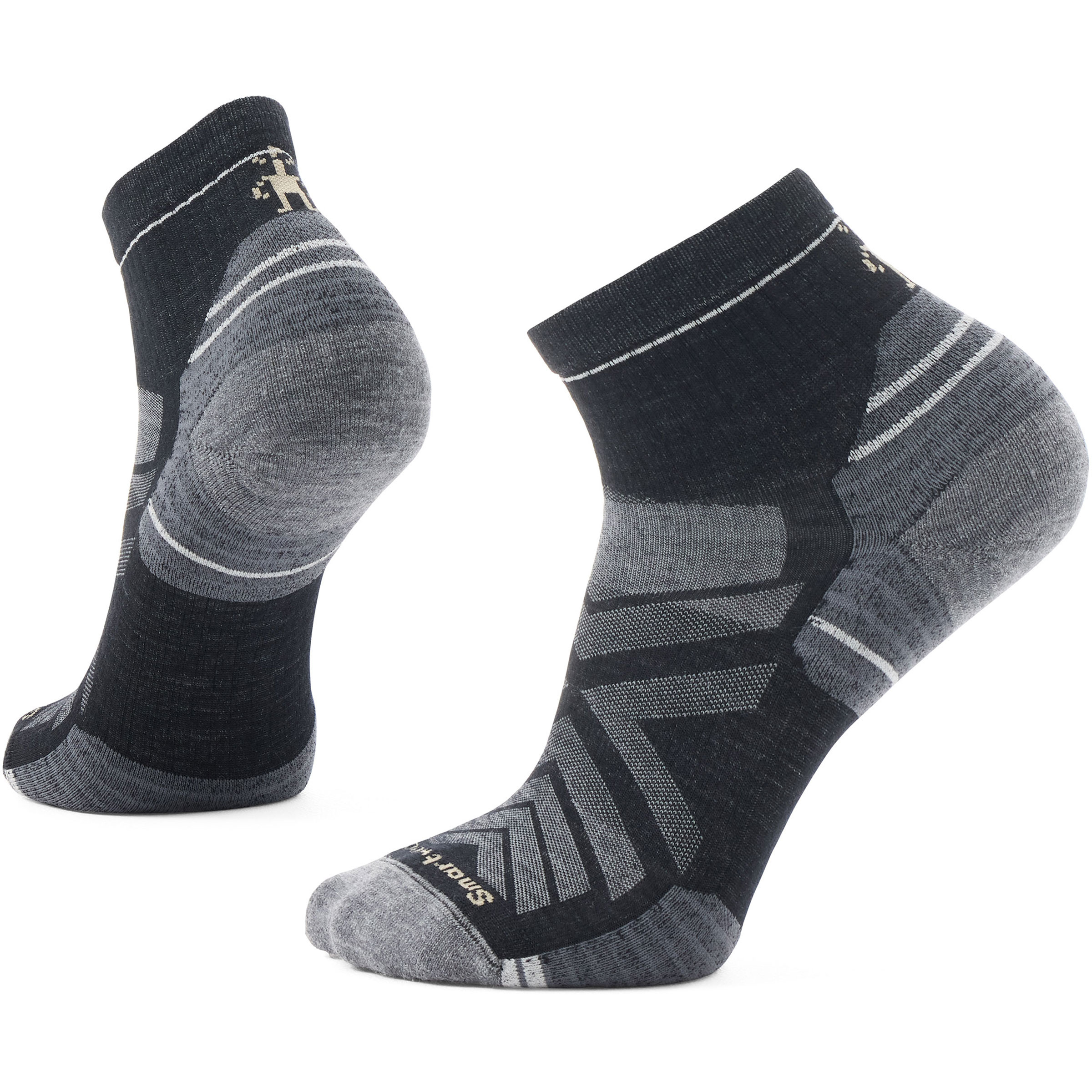 Smartwool Hike Targeted Cushion Ankle Herren Wandersocken schwarz Größe 42 Trekking Elastisch Merinowolle