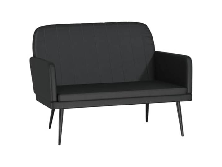 Makastle Sitzbank Schwarz 107x80x81 cm Kunstleder