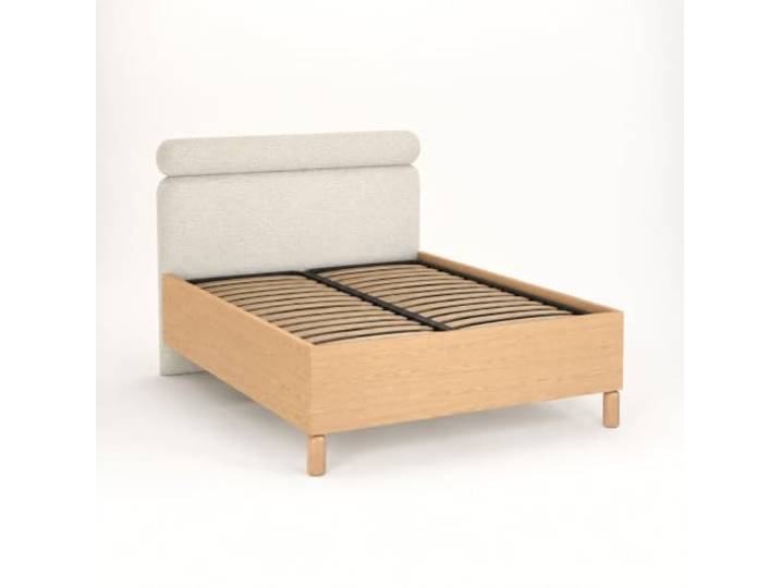 Komodee Doppelbett KINSARVIK - Eiche - Kopfteil - Hohe Beine - Bettkasten - 168 x 108 x 209 cm