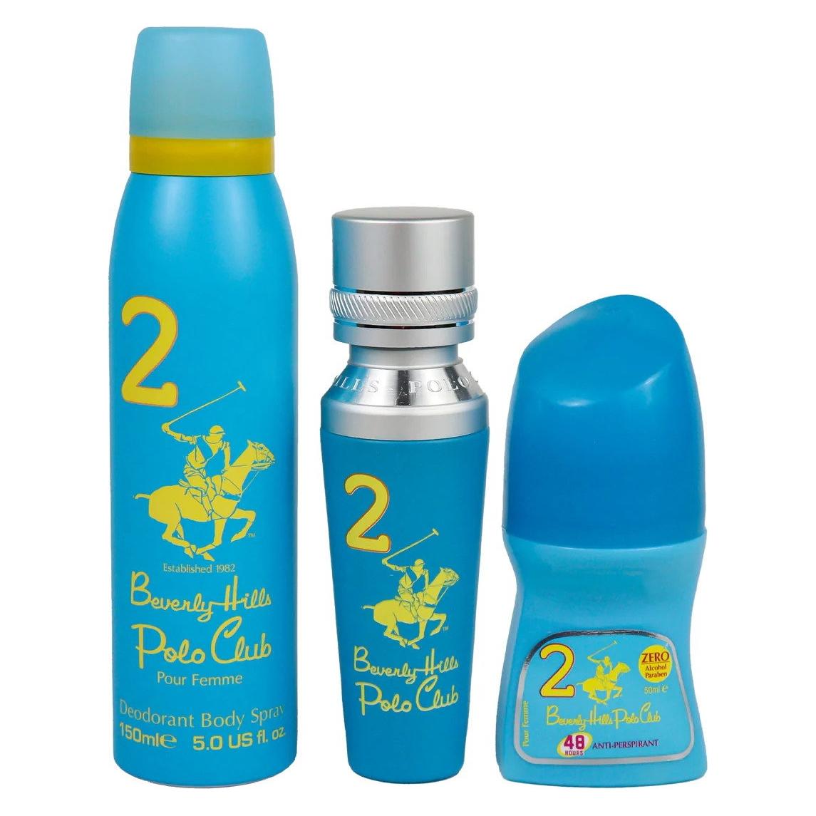 Beverly Hills Polo Club No. 2 Eau De Parfum + No. 2 Anti-Transpirant Deo-Roller + 1982 Sport 2 Frische Body Spray (56461168)