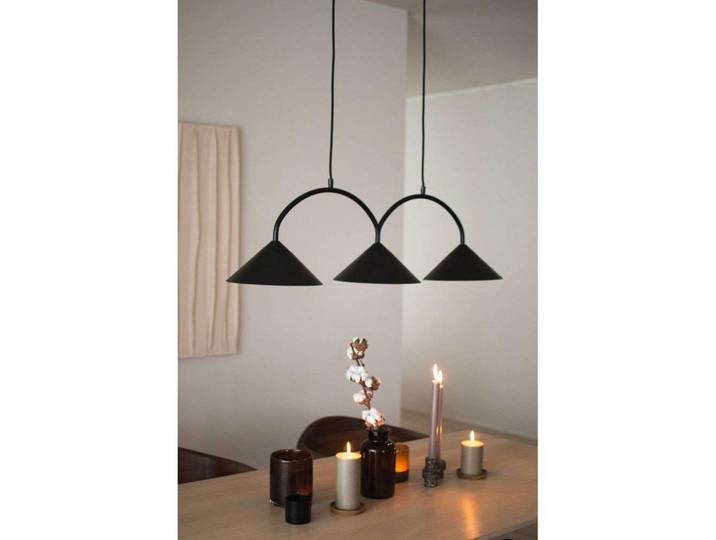 Curve 3 Pendelleuchte Black - Globen Lighting - Küche - Vintage - Metall - Mehrflammig