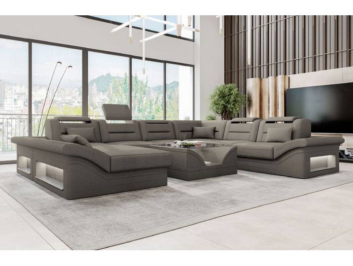 XXL Wohnlandschaft Enzo Stoffsofa