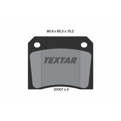 TEXTAR Bremsbelagsatz, Scheibenbremse 2000702 für Peugeot AC DAIMLER JAGUAR