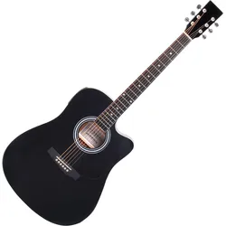 Classic Cantabile WS-10BK-CE Westerngitarre Black
