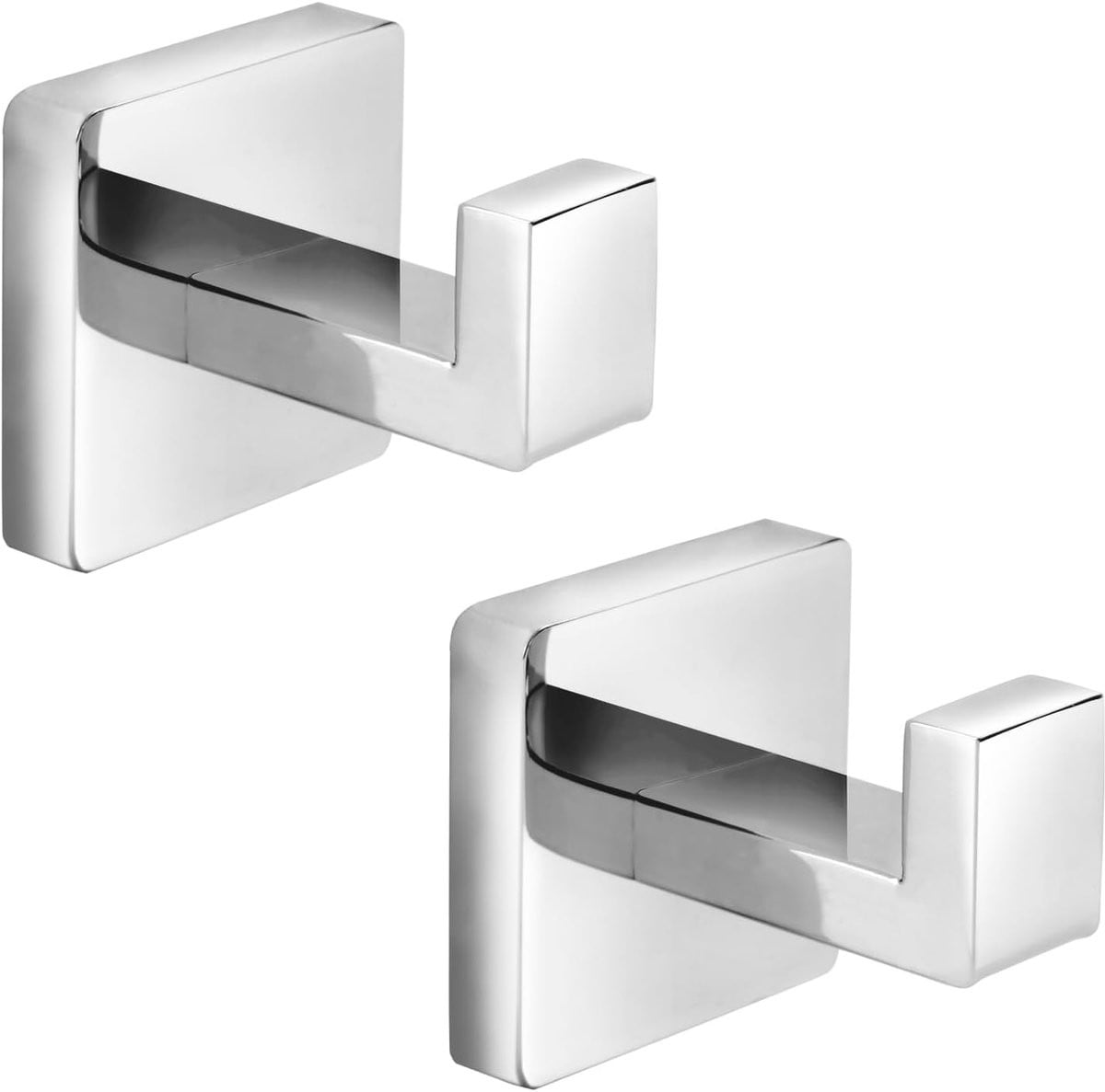 Set van 2 Heavy Duty Badkamer Kapstok Haken van Roestvrij Staal - Wandgemonteerde Handdoek Haken