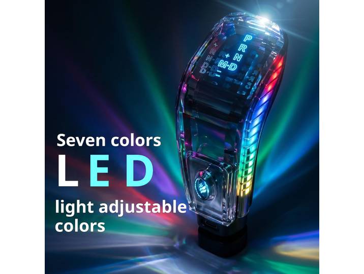 Pommeau de levier de vitesse universel à 7 couleurs LED, tête de levier de vitesse en cristal, accessoires intérieurs de voiture pour Toyota, Lexus, Chevrolet, Renault, Infiniti