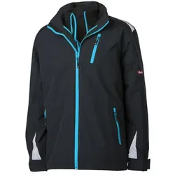 Wetter- und Kälteschutzjacke 3-in-1, schwarz/lime grün, Größe 2XL - schwarz/grün - 2XL