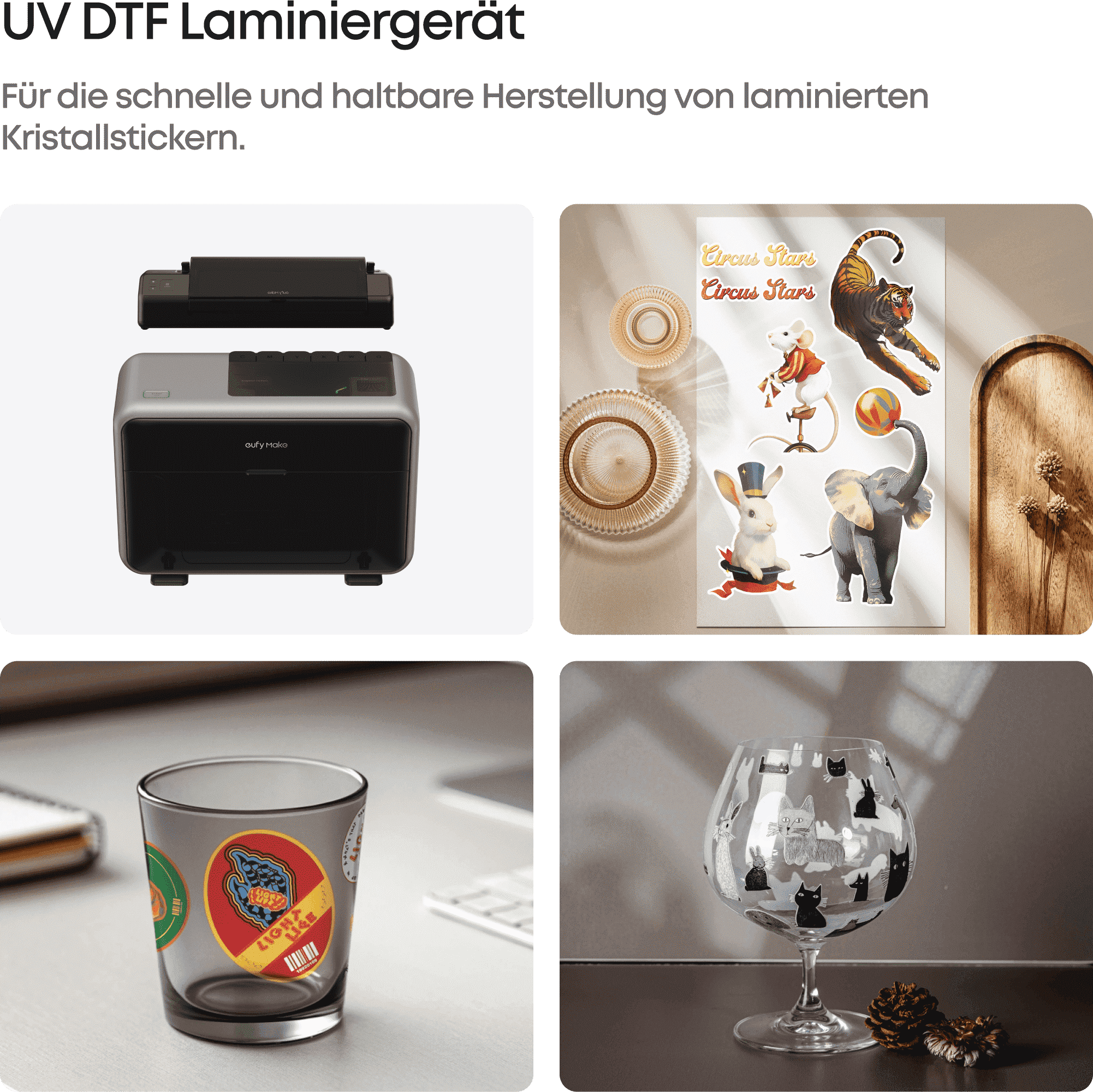 eufyMake UV DTF Laminiergerät für UV-Drucker E1