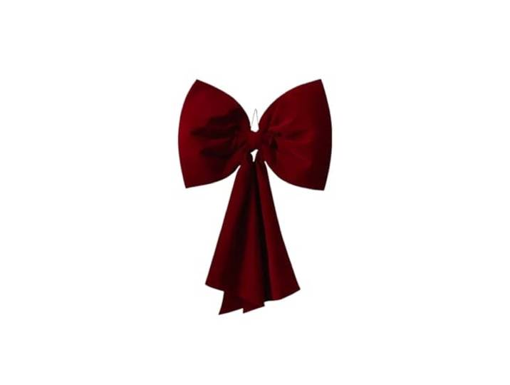 LuoAXINN Weihnachtsschleifen Christmas Tree Topper Bow Red Long Streamers Ribbon Extra Large Satin Front Door Pendant Decor Party(Color 13)
