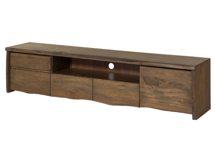 Massivmoebel24 TV-Board PURE MANGO (Massivholz), Mango 220x45x50 braun geölt PURE MANGO #224