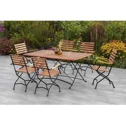 Merxx Schlossgarten Set 7tlg. Klapptisch