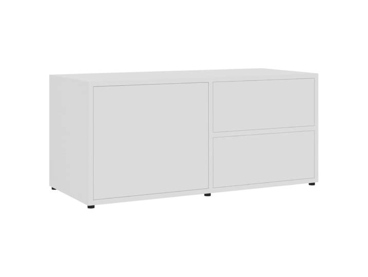 Meuble tv bois blanc 80x34x36 cm