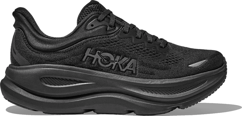 Hoka Bondi 9 wide -juoksukengät (naiset) - Black/Black, 37 ⅓