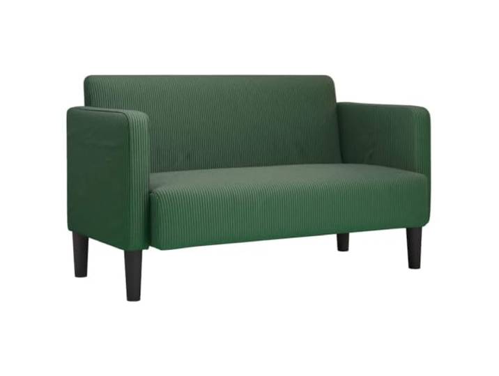 Makastle Zweisitzer Sofa Couch Dunkelgrün 109 cm Cordstoff