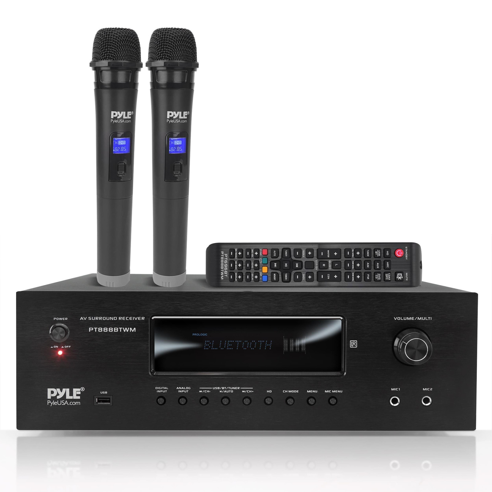 Selius Karaoke Versterker met Bluetooth Receiver en 5.2 Channel Stereo Audio