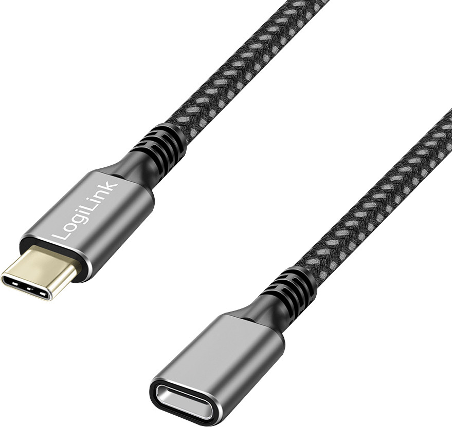 LogiLink CUA0108 USB 3.2 Gen2 verlengkabel met aluminium behuizing, 1,0 meter