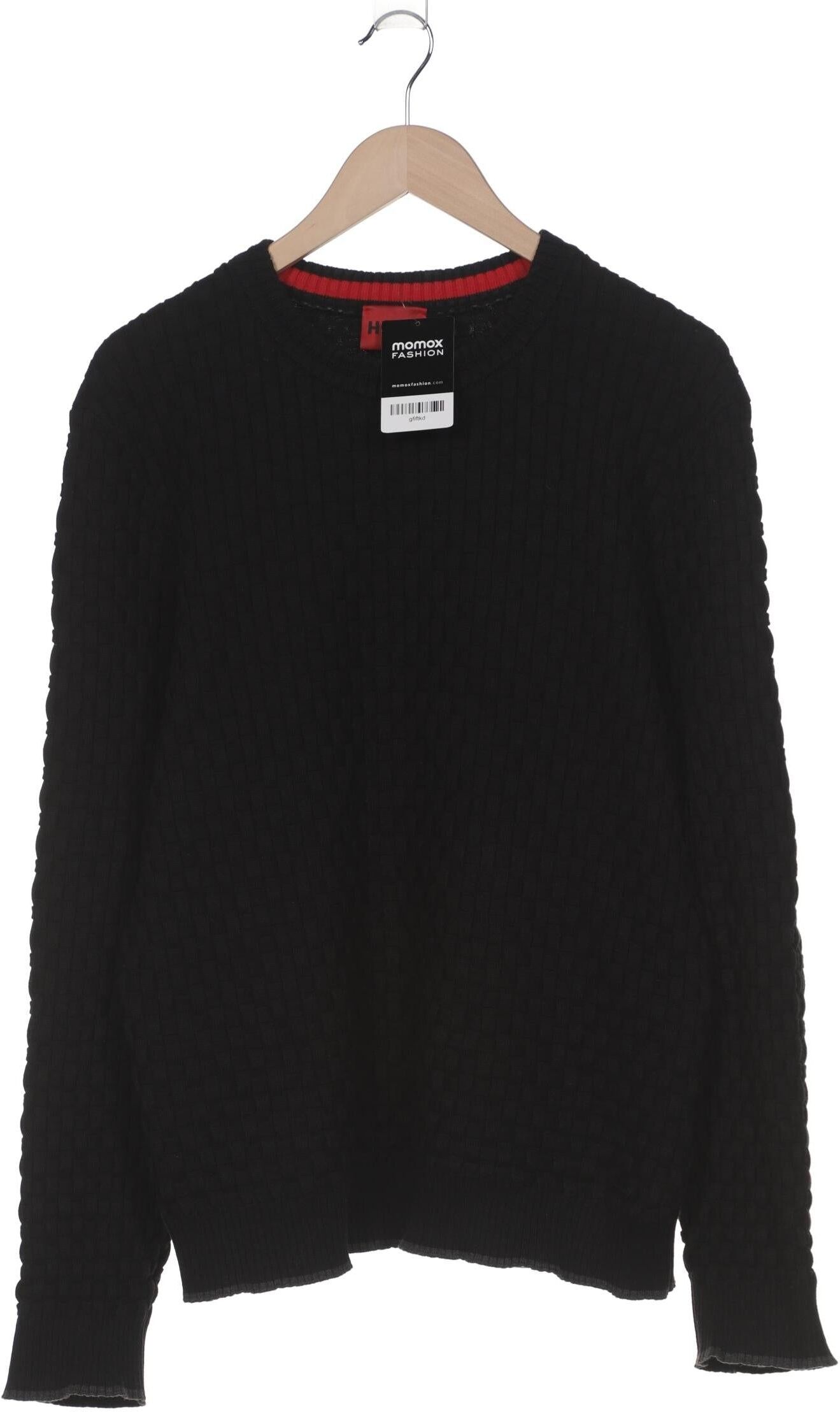 Hugo by Hugo Boss Herren Pullover, Schwarz, Gr. S, Baumwolle - Second Hand