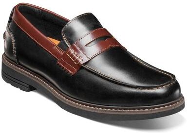 Nunn Bush Odin II Moc Toe Penny Loafer - Mens 7 Black Slip On Medium