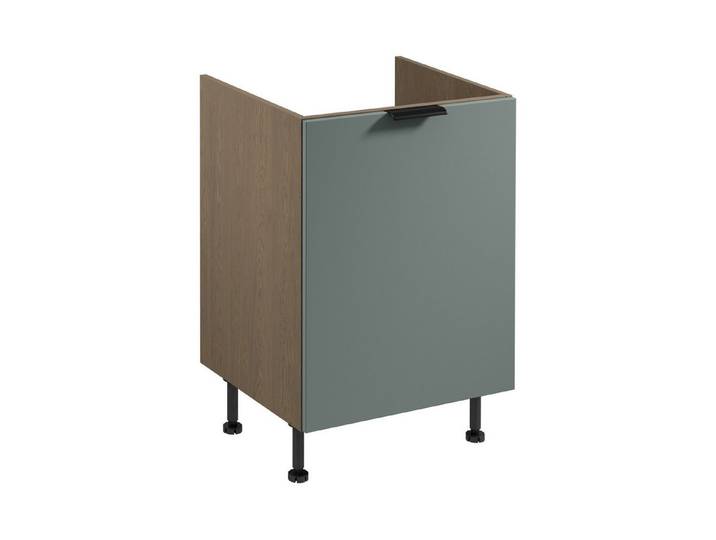 ROYAL24_MARKT Unterschrank - Elegante Lösungen für moderne Küchen. (Küche Unterschrank, 1-St., Premium - Sorento Grün - D60ZS AX) Top Stoffe - Exklusiv - Hochwertig.
