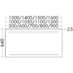 Burgbad Spiegel Sys30 PG2 Echo 640x500x25 Sys30 PG2 Echo, SIHH050470 SIHH050470